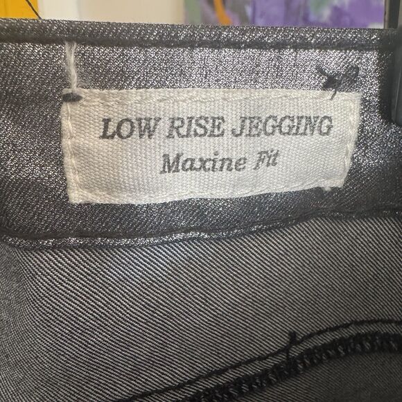 Guess Metallic Skinny Jeggings Silver Maxine Fit - Picture 4 of 10